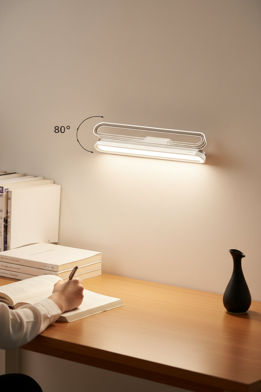 Luminária LED Magnética Recarregável USB para Mesa e Leitura